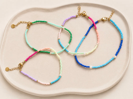 Pulseiras Coloridas De Missangas