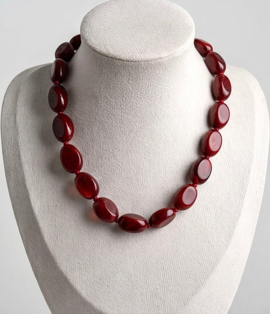Colar Bloom Vermelho Sangue