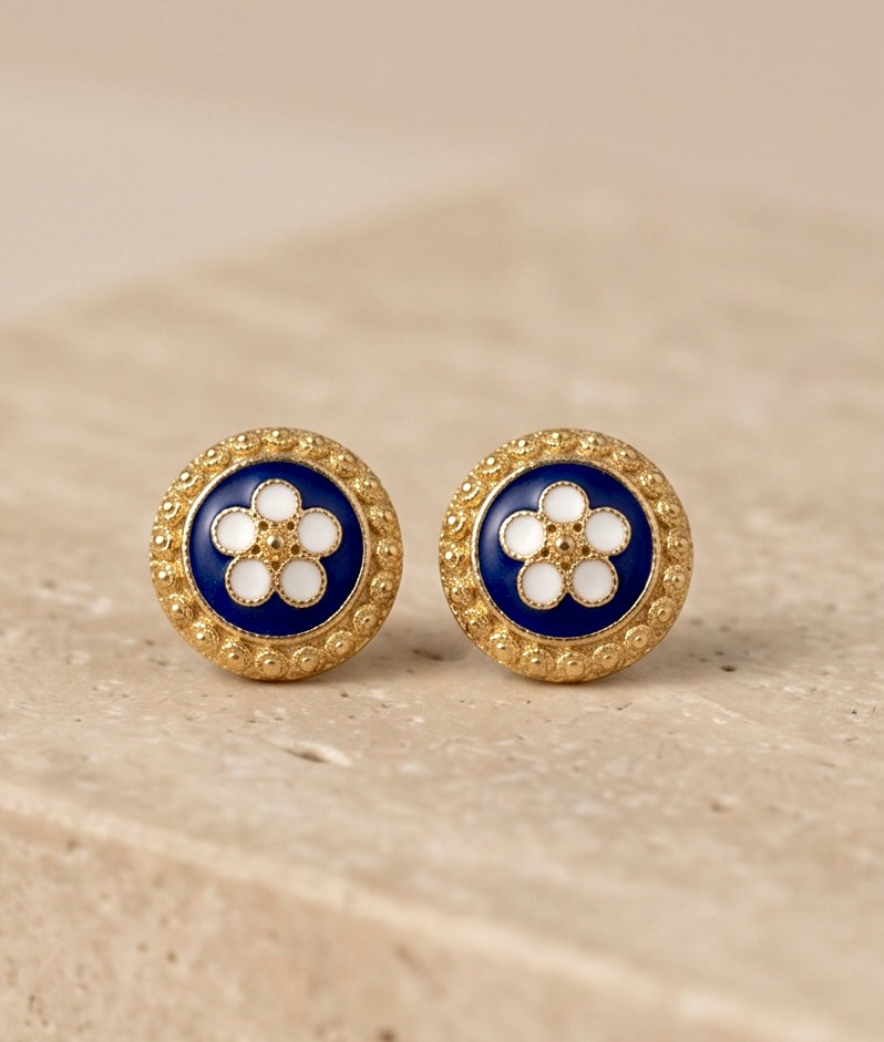 Brinco Flor de Portugal Azul