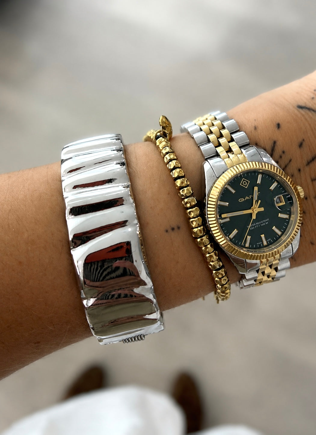 Bracelete Onda Prateada