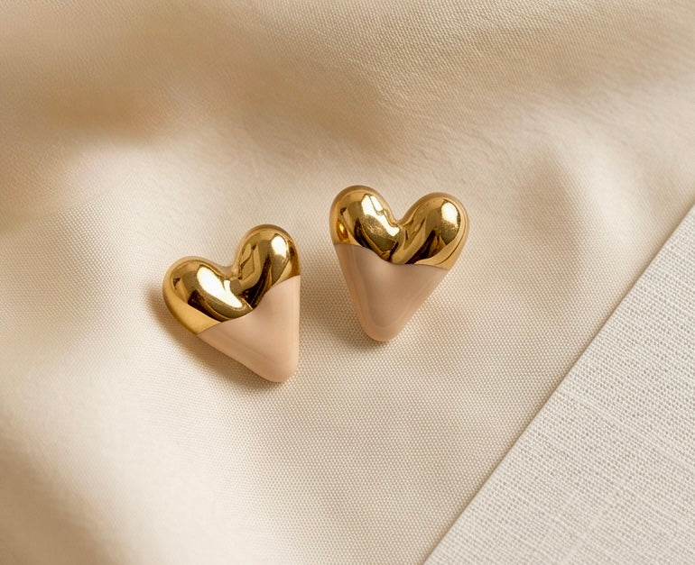 Brinco Pure Heart Bege