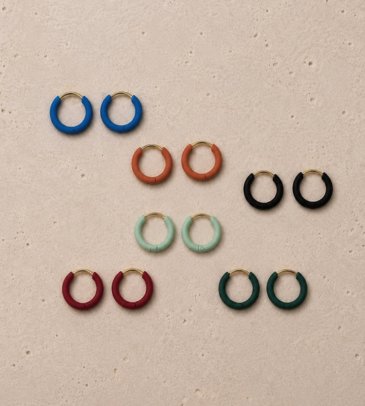 Argolas Mini Coloridas Matte